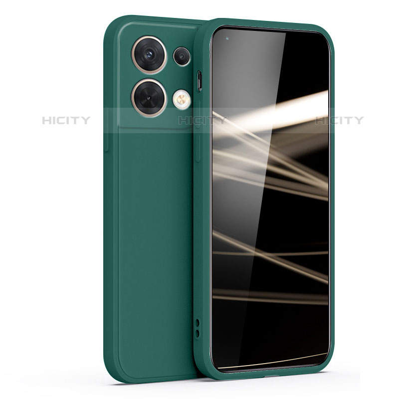 Custodia Silicone Ultra Sottile Morbida 360 Gradi Cover S05 per Oppo Reno9 5G Verde