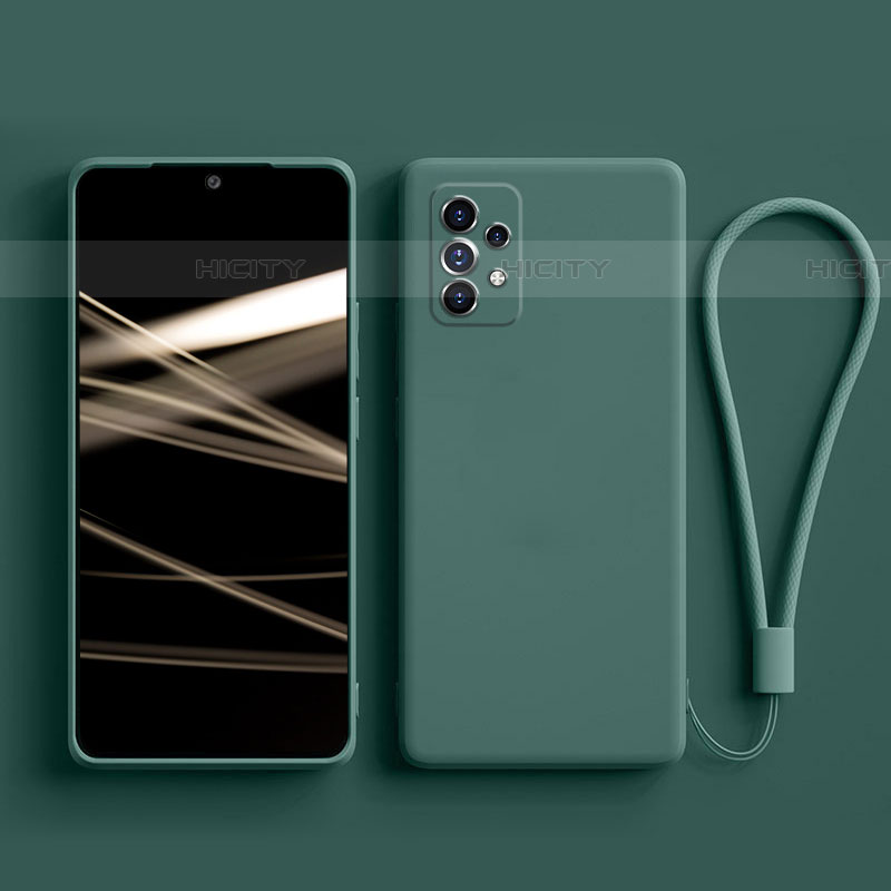 Custodia Silicone Ultra Sottile Morbida 360 Gradi Cover S05 per Samsung Galaxy A53 5G Verde Notte