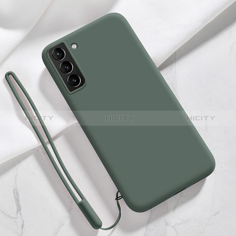 Custodia Silicone Ultra Sottile Morbida 360 Gradi Cover S05 per Samsung Galaxy S24 5G Verde Notte