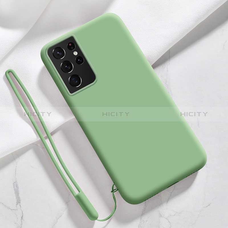 Custodia Silicone Ultra Sottile Morbida 360 Gradi Cover S05 per Samsung Galaxy S25 Ultra 5G Verde