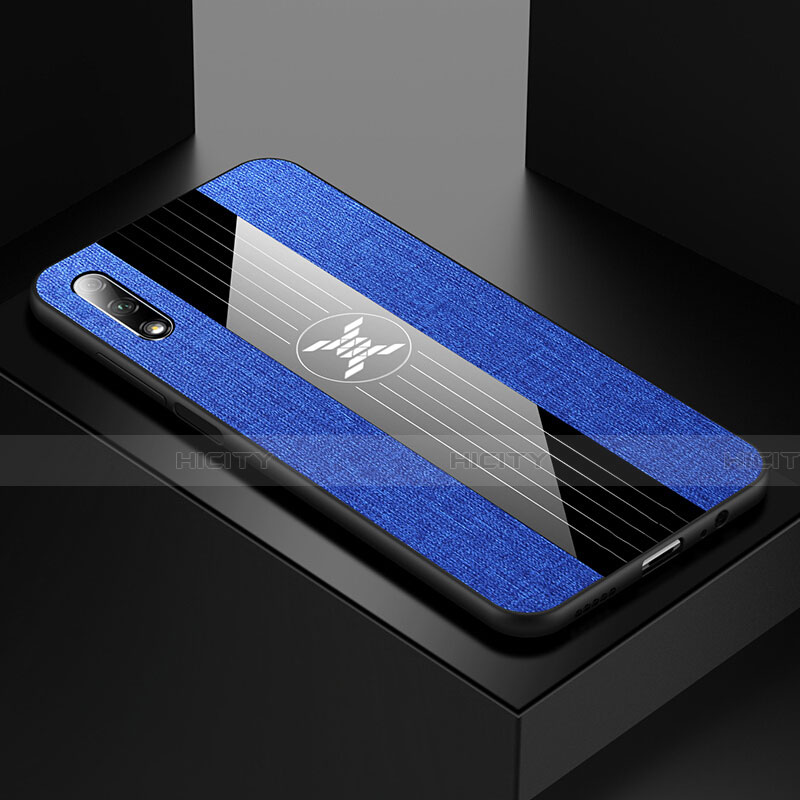 Custodia Silicone Ultra Sottile Morbida 360 Gradi Cover S06 per Huawei Honor 9X Blu