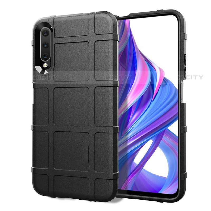 Custodia Silicone Ultra Sottile Morbida 360 Gradi Cover S06 per Huawei P Smart Pro (2019) Nero