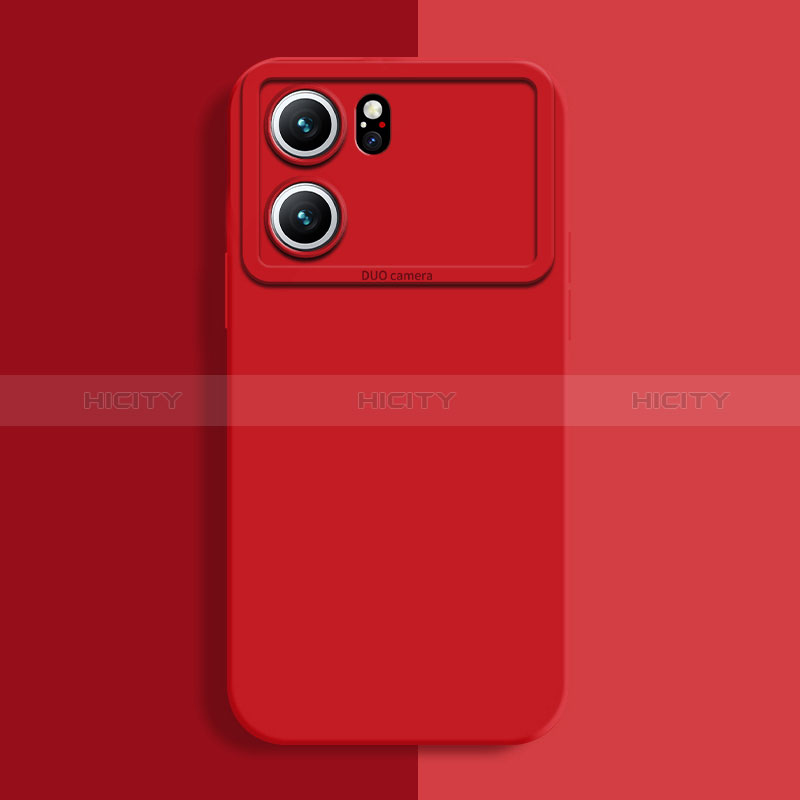 Custodia Silicone Ultra Sottile Morbida 360 Gradi Cover S06 per Oppo K10 5G Rosso