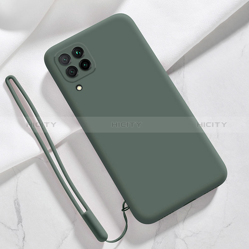 Custodia Silicone Ultra Sottile Morbida 360 Gradi Cover S06 per Samsung Galaxy A12 5G Verde Notte