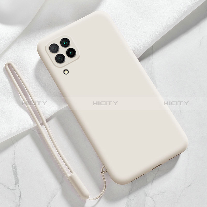 Custodia Silicone Ultra Sottile Morbida 360 Gradi Cover S06 per Samsung Galaxy A12 Bianco