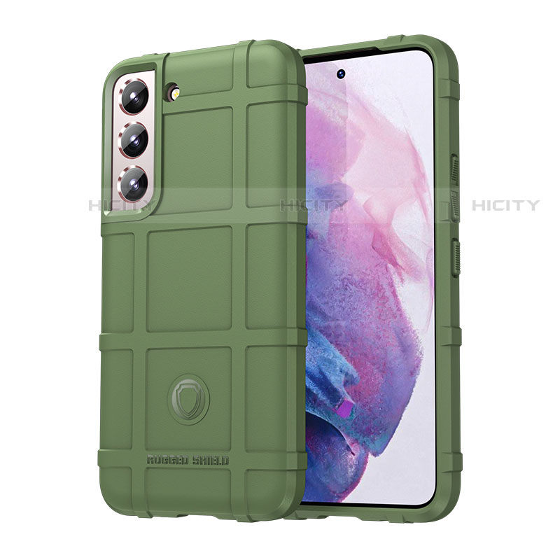 Custodia Silicone Ultra Sottile Morbida 360 Gradi Cover S06 per Samsung Galaxy S22 Plus 5G Verde