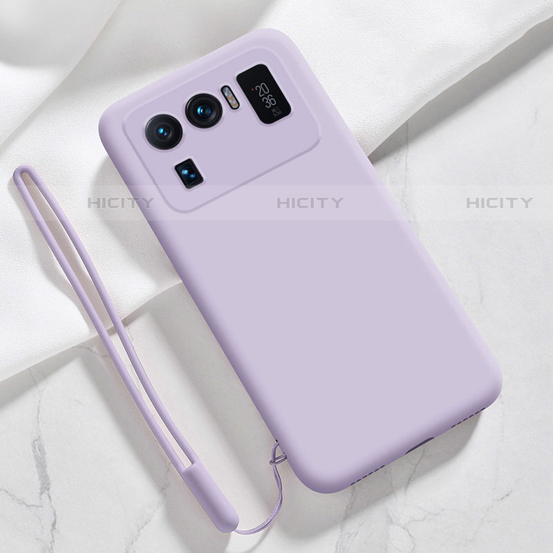 Custodia Silicone Ultra Sottile Morbida 360 Gradi Cover S06 per Xiaomi Mi 11 Ultra 5G Lavanda