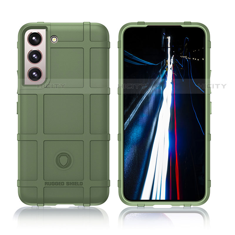 Custodia Silicone Ultra Sottile Morbida 360 Gradi Cover S07 per Samsung Galaxy S21 FE 5G Verde