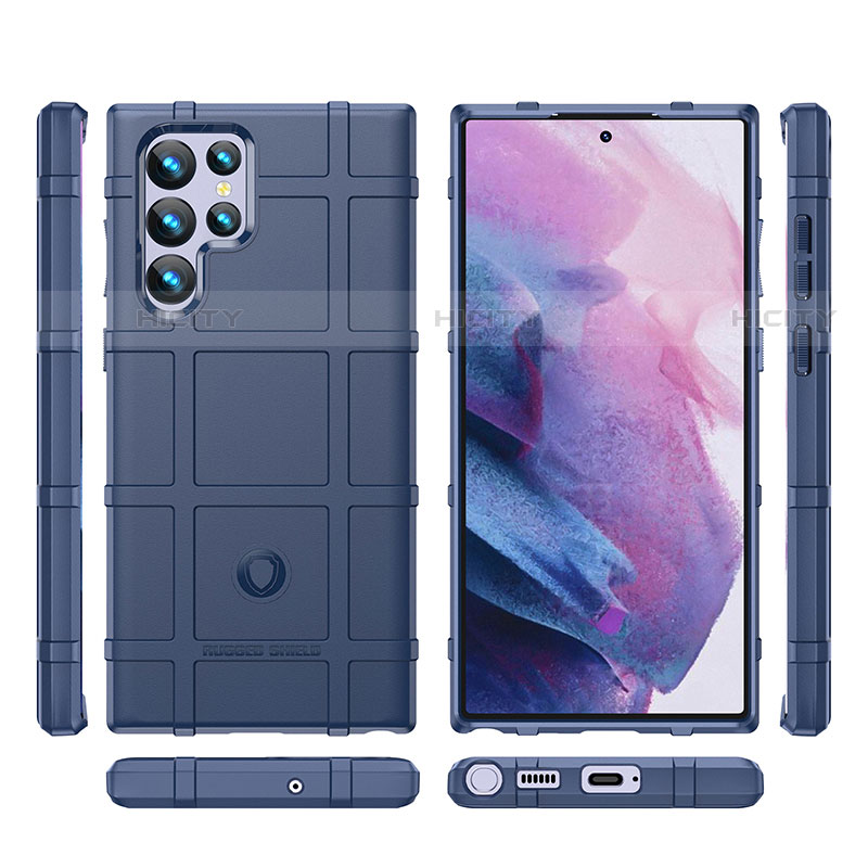 Custodia Silicone Ultra Sottile Morbida 360 Gradi Cover S07 per Samsung Galaxy S21 Ultra 5G