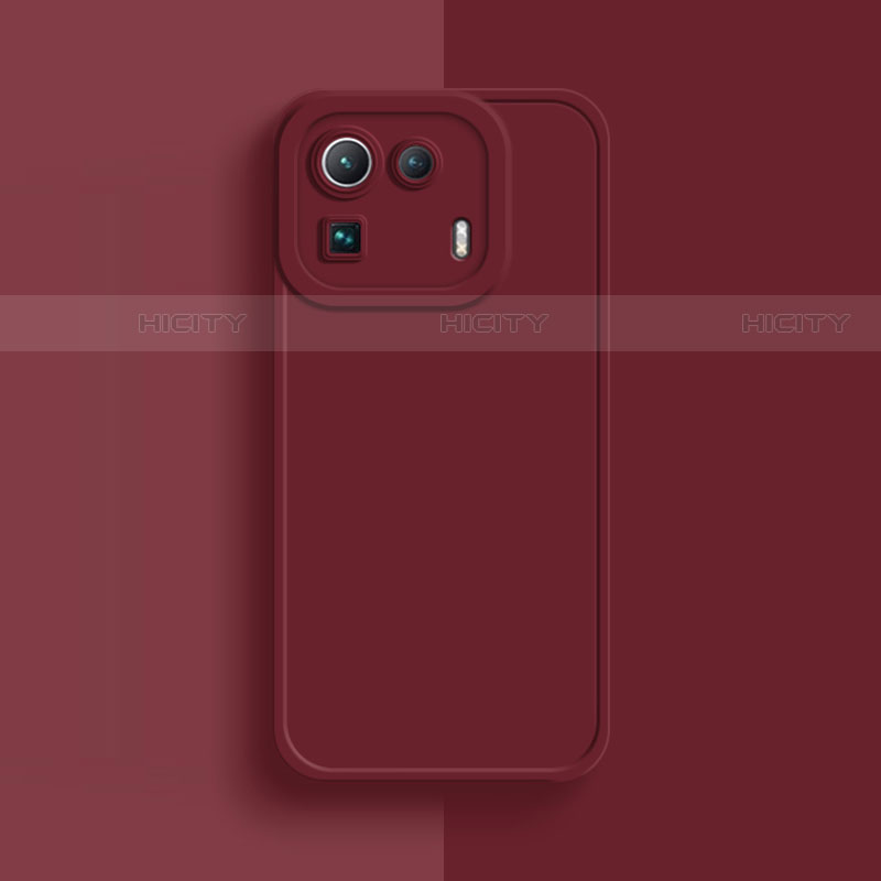 Custodia Silicone Ultra Sottile Morbida 360 Gradi Cover S07 per Xiaomi Mi 11 Pro 5G Rosso