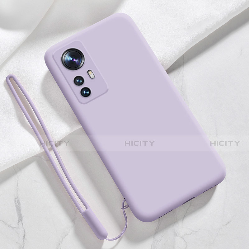 Custodia Silicone Ultra Sottile Morbida 360 Gradi Cover S07 per Xiaomi Mi 12 5G Lavanda