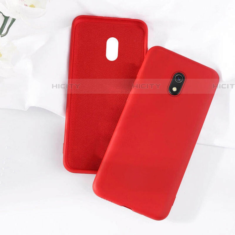 Custodia Silicone Ultra Sottile Morbida 360 Gradi Cover S07 per Xiaomi Redmi 8A Rosso