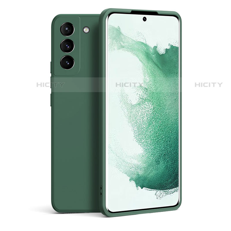 Custodia Silicone Ultra Sottile Morbida 360 Gradi Cover S08 per Samsung Galaxy S21 Plus 5G Verde