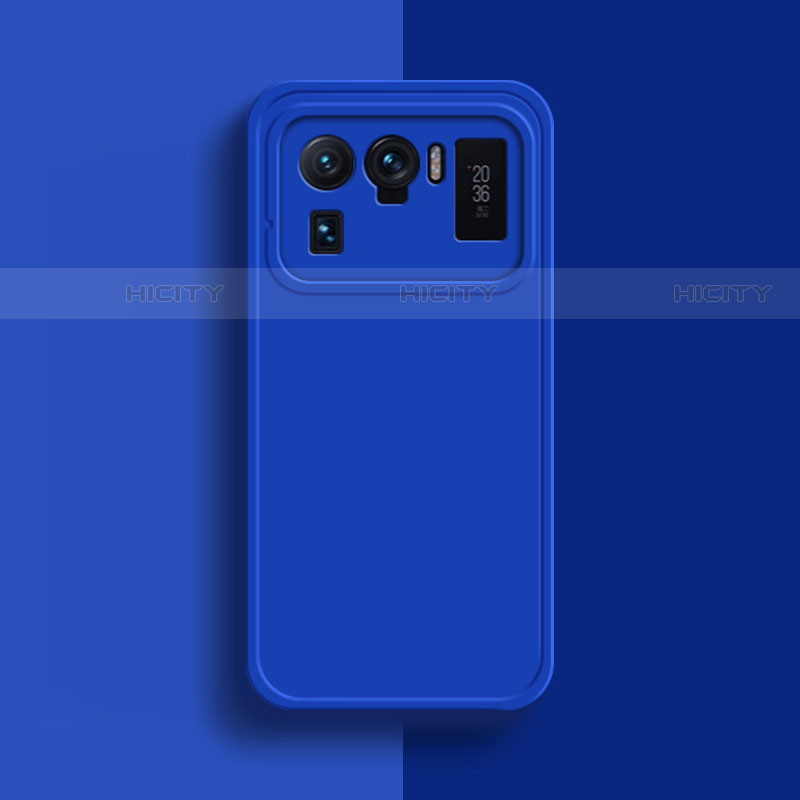 Custodia Silicone Ultra Sottile Morbida 360 Gradi Cover S08 per Xiaomi Mi 11 Ultra 5G Blu