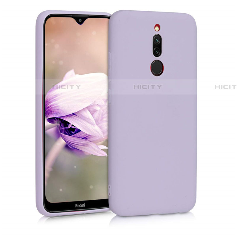 Custodia Silicone Ultra Sottile Morbida 360 Gradi Cover S08 per Xiaomi Redmi 8 Viola