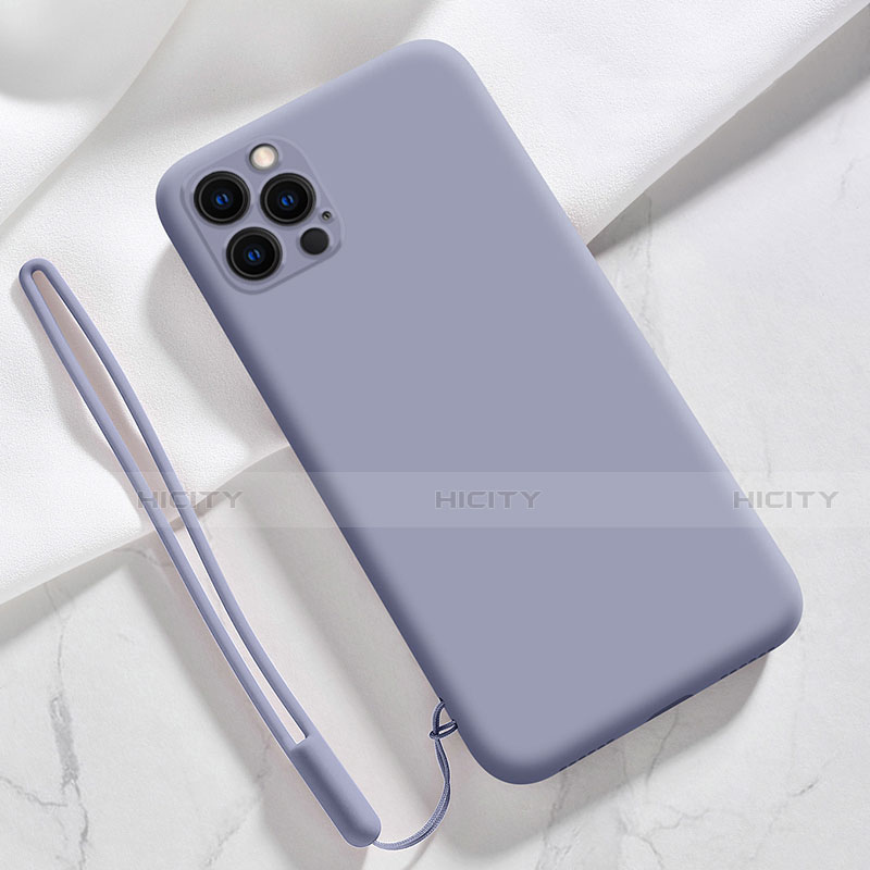 Custodia Silicone Ultra Sottile Morbida 360 Gradi Cover S09 per Apple iPhone 13 Pro Grigio