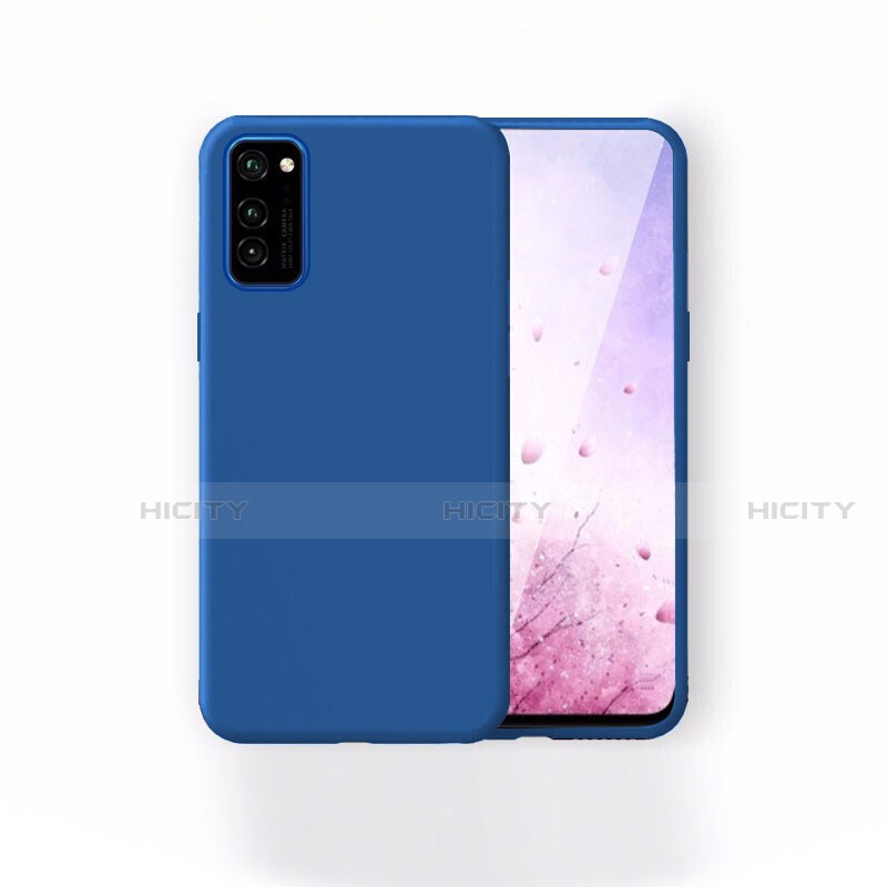 Custodia Silicone Ultra Sottile Morbida 360 Gradi Cover T01 per Huawei Honor V30 5G Blu