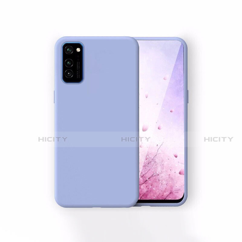 Custodia Silicone Ultra Sottile Morbida 360 Gradi Cover T01 per Huawei Honor V30 Pro 5G Cielo Blu