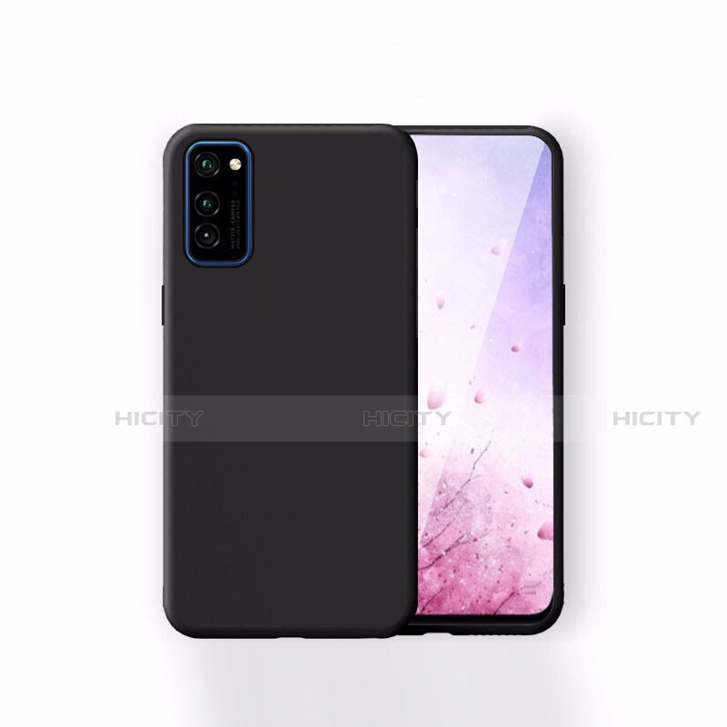 Custodia Silicone Ultra Sottile Morbida 360 Gradi Cover T01 per Huawei Honor View 30 Pro 5G Nero