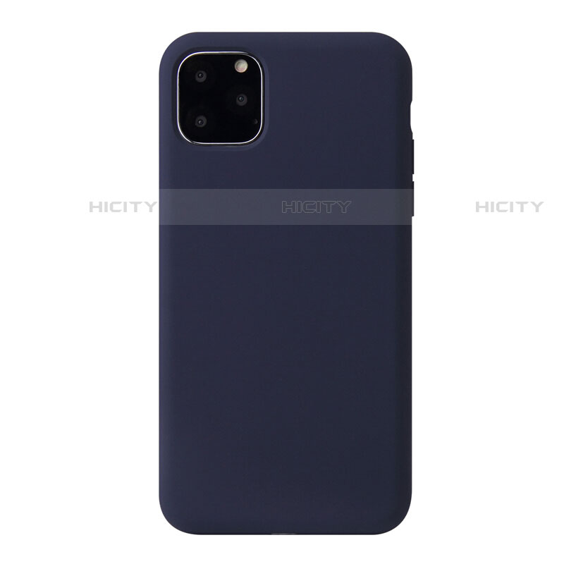 Custodia Silicone Ultra Sottile Morbida 360 Gradi Cover Y01 per Apple iPhone 11 Pro Max Blu