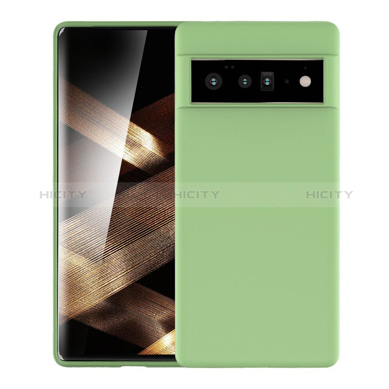 Custodia Silicone Ultra Sottile Morbida 360 Gradi Cover YK1 per Google Pixel 6 Pro 5G Verde