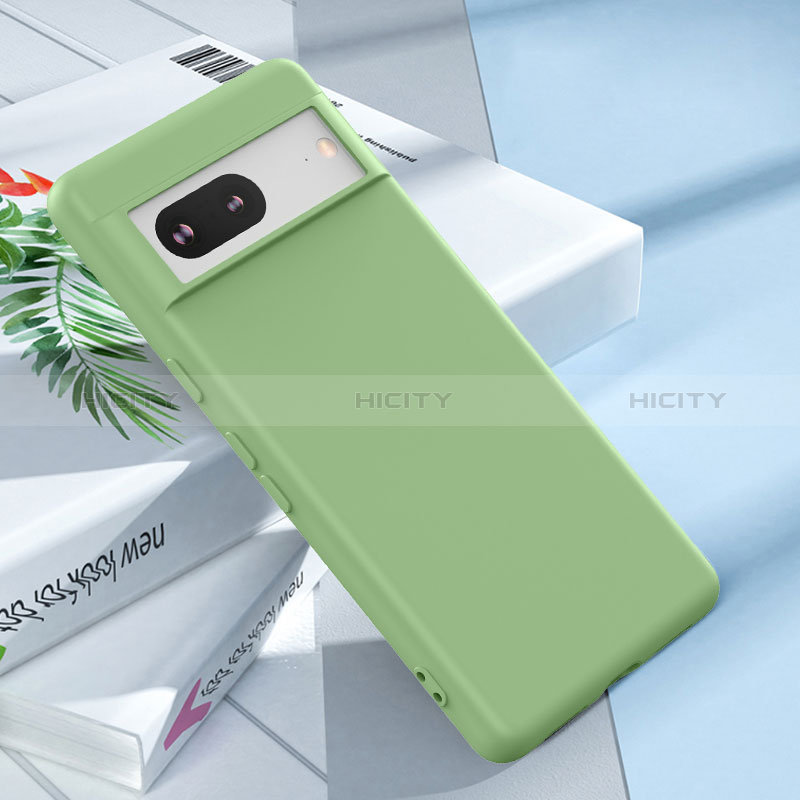 Custodia Silicone Ultra Sottile Morbida 360 Gradi Cover YK1 per Google Pixel 7 5G Verde