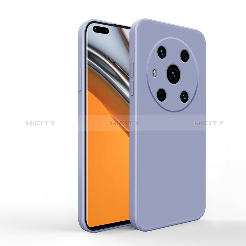 Custodia Silicone Ultra Sottile Morbida 360 Gradi Cover YK1 per Huawei Honor Magic3 5G Grigio Lavanda