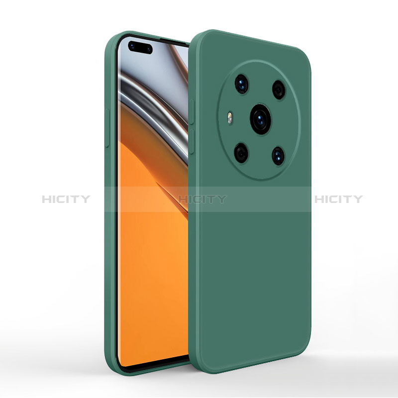 Custodia Silicone Ultra Sottile Morbida 360 Gradi Cover YK1 per Huawei Honor Magic3 5G Verde Notte