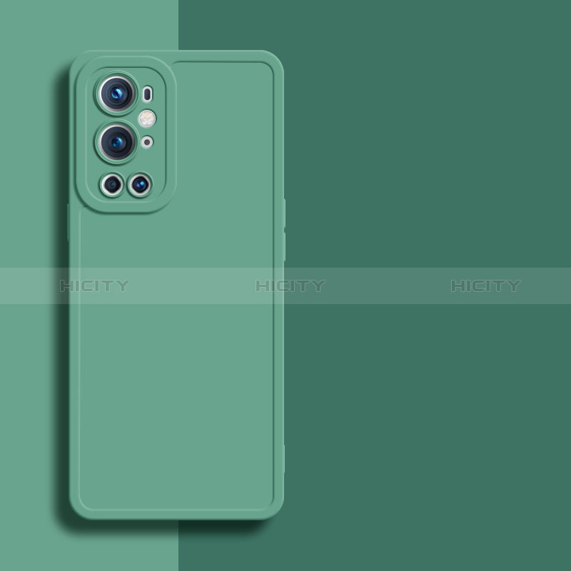 Custodia Silicone Ultra Sottile Morbida 360 Gradi Cover YK1 per OnePlus 9 Pro 5G Verde