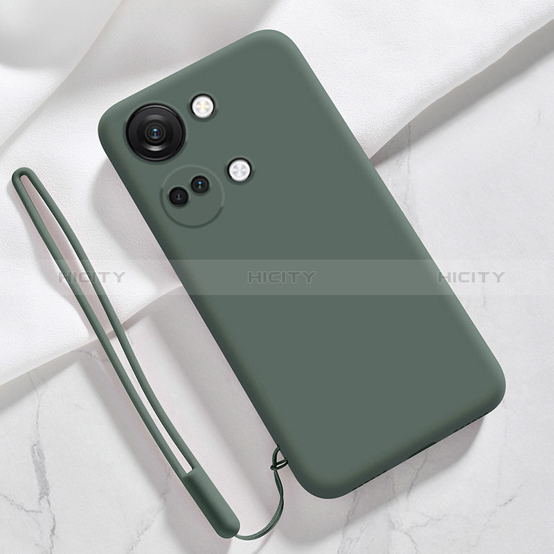 Custodia Silicone Ultra Sottile Morbida 360 Gradi Cover YK1 per OnePlus Ace 2V 5G Verde Notte