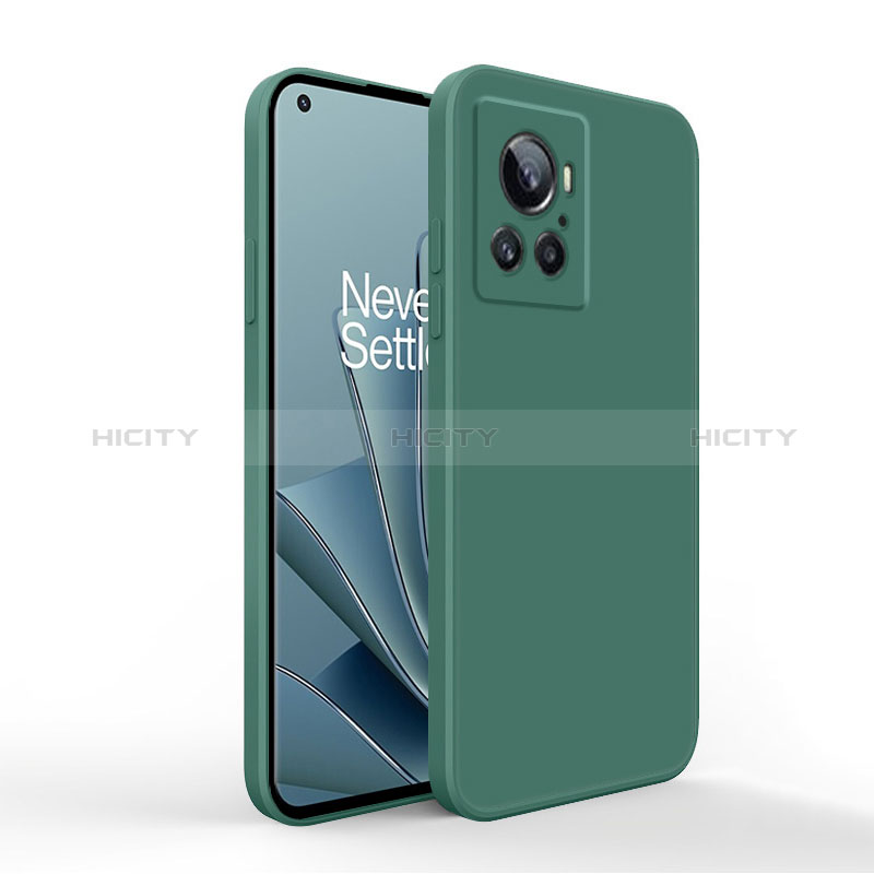 Custodia Silicone Ultra Sottile Morbida 360 Gradi Cover YK1 per OnePlus Ace 5G Verde