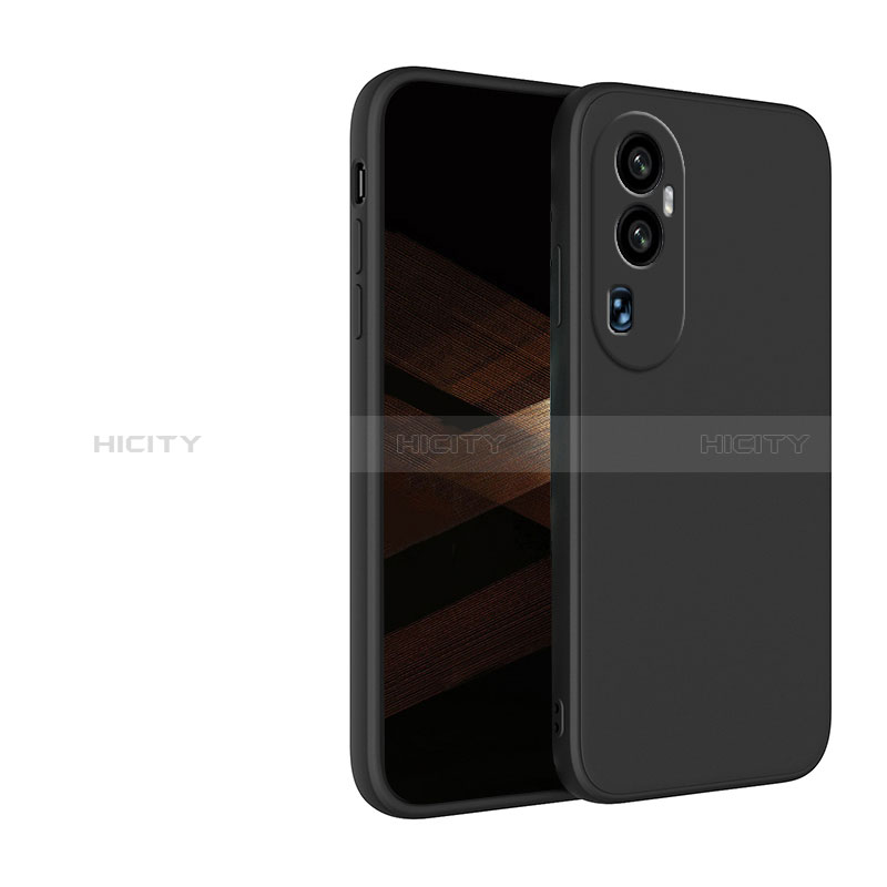 Custodia Silicone Ultra Sottile Morbida 360 Gradi Cover YK1 per Oppo Reno10 Pro+ Plus 5G Nero