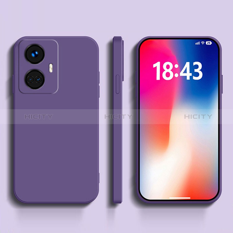 Custodia Silicone Ultra Sottile Morbida 360 Gradi Cover YK1 per Realme 10 Pro+ Plus 5G Viola