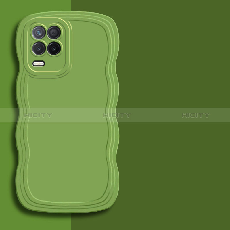 Custodia Silicone Ultra Sottile Morbida 360 Gradi Cover YK1 per Realme 8 5G Verde