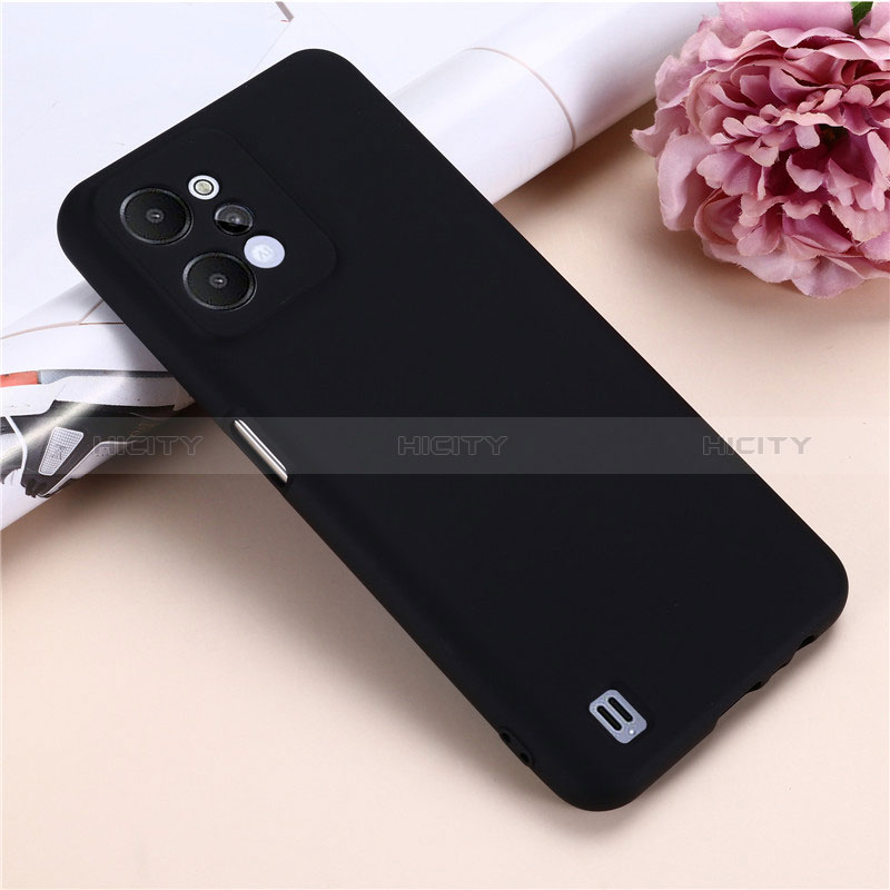 Custodia Silicone Ultra Sottile Morbida 360 Gradi Cover YK1 per Realme C31 Nero