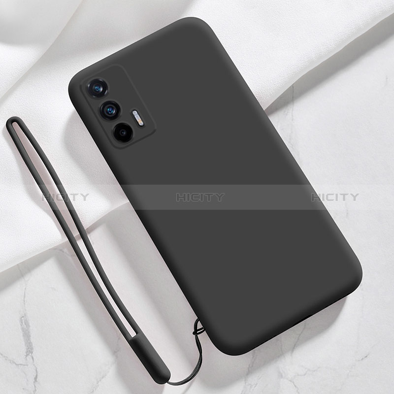 Custodia Silicone Ultra Sottile Morbida 360 Gradi Cover YK1 per Realme GT 5G Nero