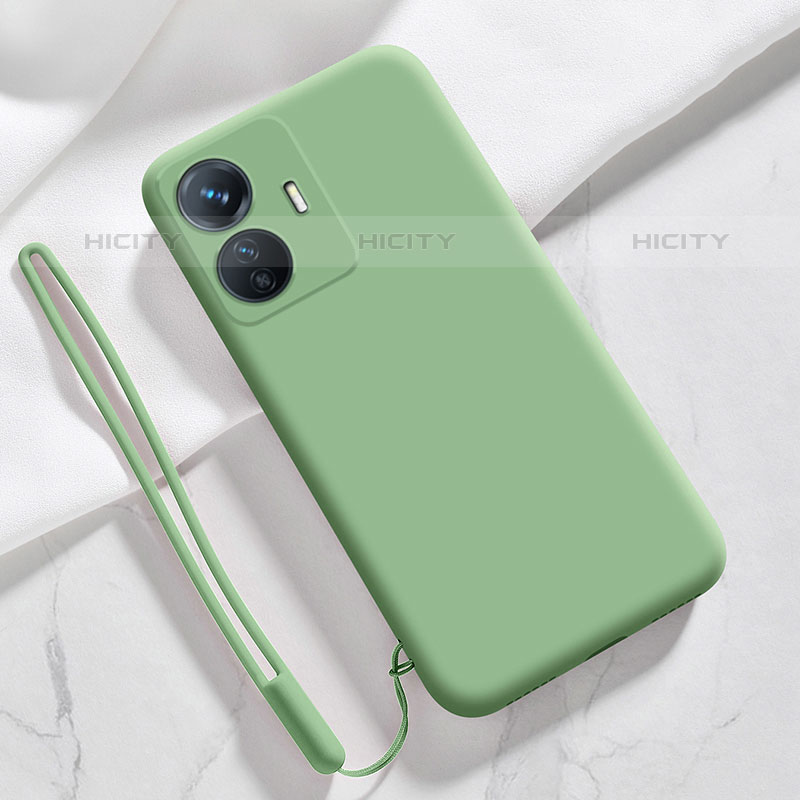 Custodia Silicone Ultra Sottile Morbida 360 Gradi Cover YK1 per Vivo iQOO Z6 Lite 5G Verde