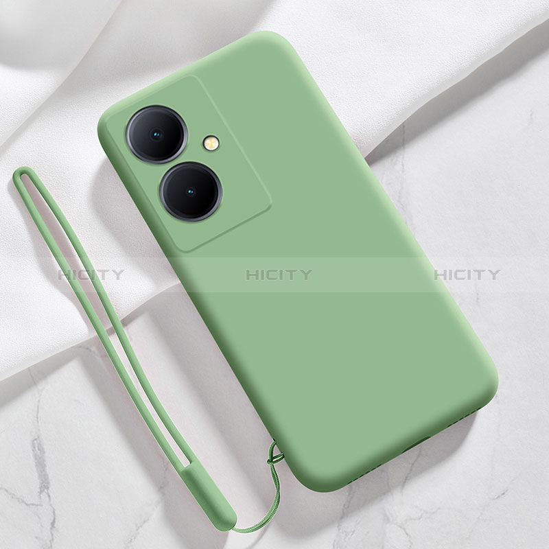 Custodia Silicone Ultra Sottile Morbida 360 Gradi Cover YK1 per Vivo V29 Lite 5G Verde