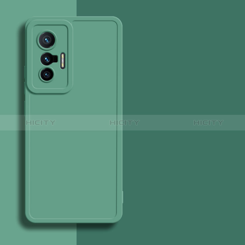 Custodia Silicone Ultra Sottile Morbida 360 Gradi Cover YK1 per Vivo X70t Verde