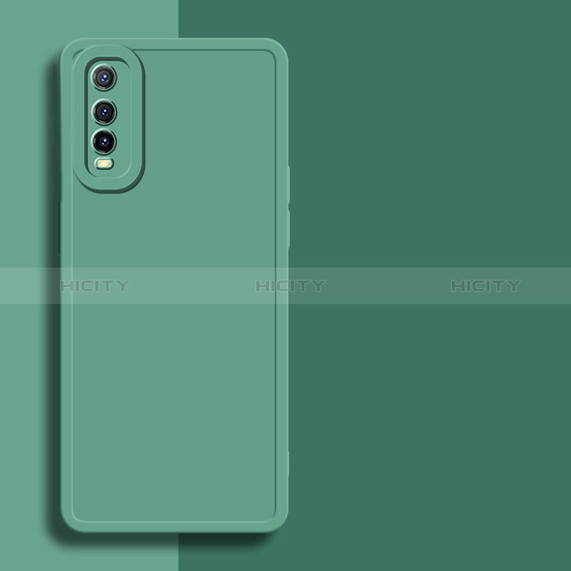 Custodia Silicone Ultra Sottile Morbida 360 Gradi Cover YK1 per Vivo Y51s 5G Verde