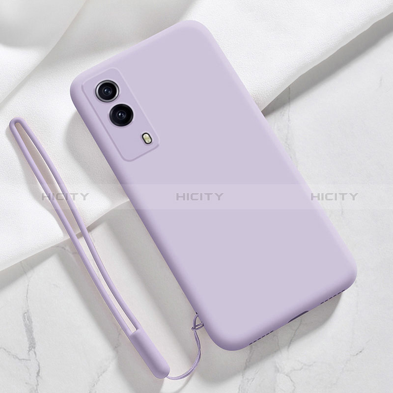 Custodia Silicone Ultra Sottile Morbida 360 Gradi Cover YK1 per Vivo Y53s t2 Lavanda