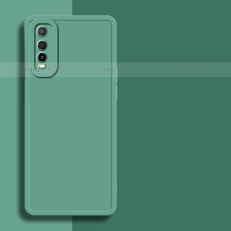 Custodia Silicone Ultra Sottile Morbida 360 Gradi Cover YK1 per Vivo Y70S 5G Verde