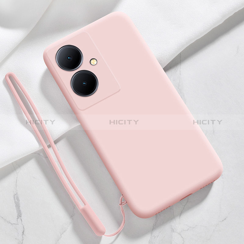 Custodia Silicone Ultra Sottile Morbida 360 Gradi Cover YK1 per Vivo Y78 Plus 5G Rosa