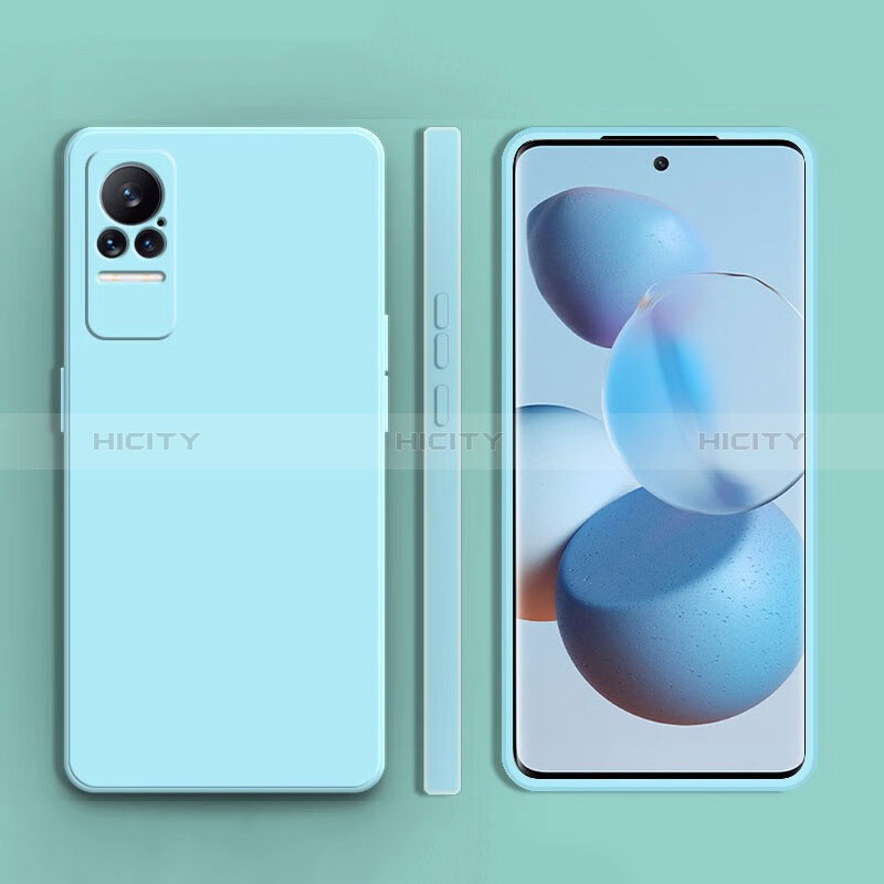 Custodia Silicone Ultra Sottile Morbida 360 Gradi Cover YK1 per Xiaomi Civi 1S 5G Azzurro