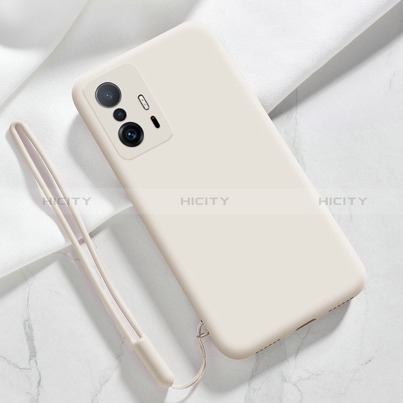 Custodia Silicone Ultra Sottile Morbida 360 Gradi Cover YK1 per Xiaomi Mi 11T 5G Bianco