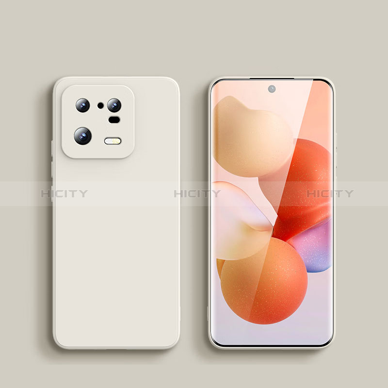 Custodia Silicone Ultra Sottile Morbida 360 Gradi Cover YK1 per Xiaomi Mi 13 Pro 5G Bianco