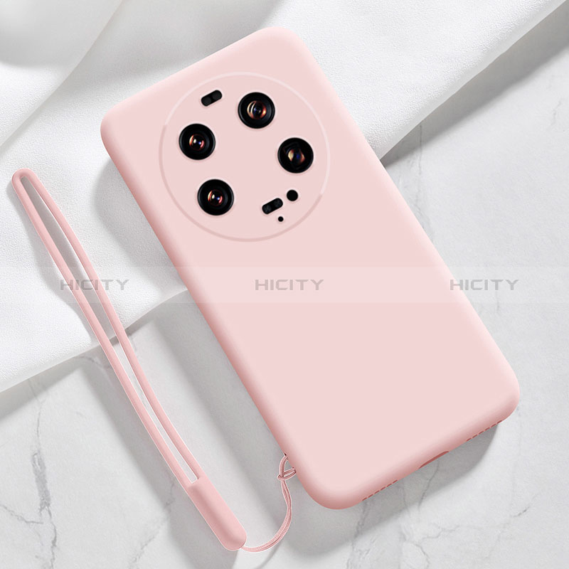 Custodia Silicone Ultra Sottile Morbida 360 Gradi Cover YK1 per Xiaomi Mi 13 Ultra 5G Rosa