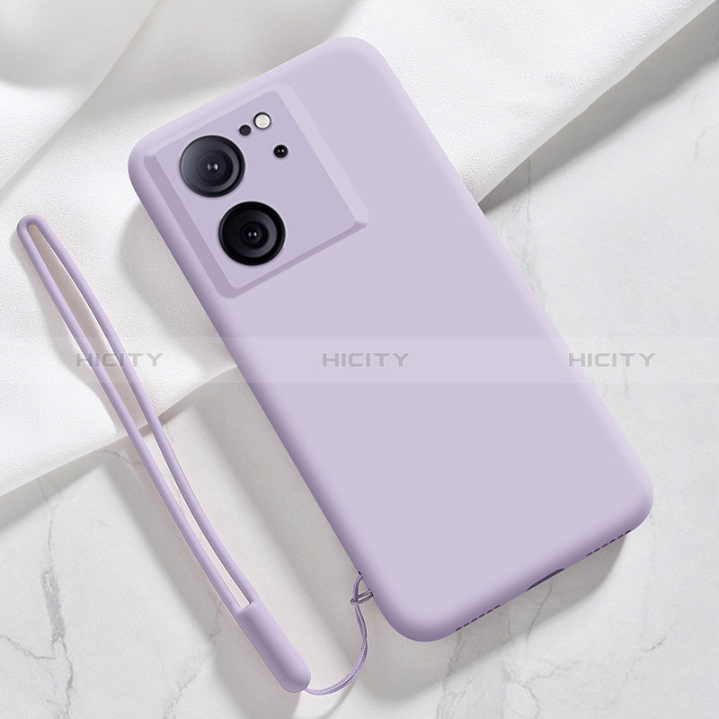 Custodia Silicone Ultra Sottile Morbida 360 Gradi Cover YK1 per Xiaomi Mi 13T 5G Lavanda