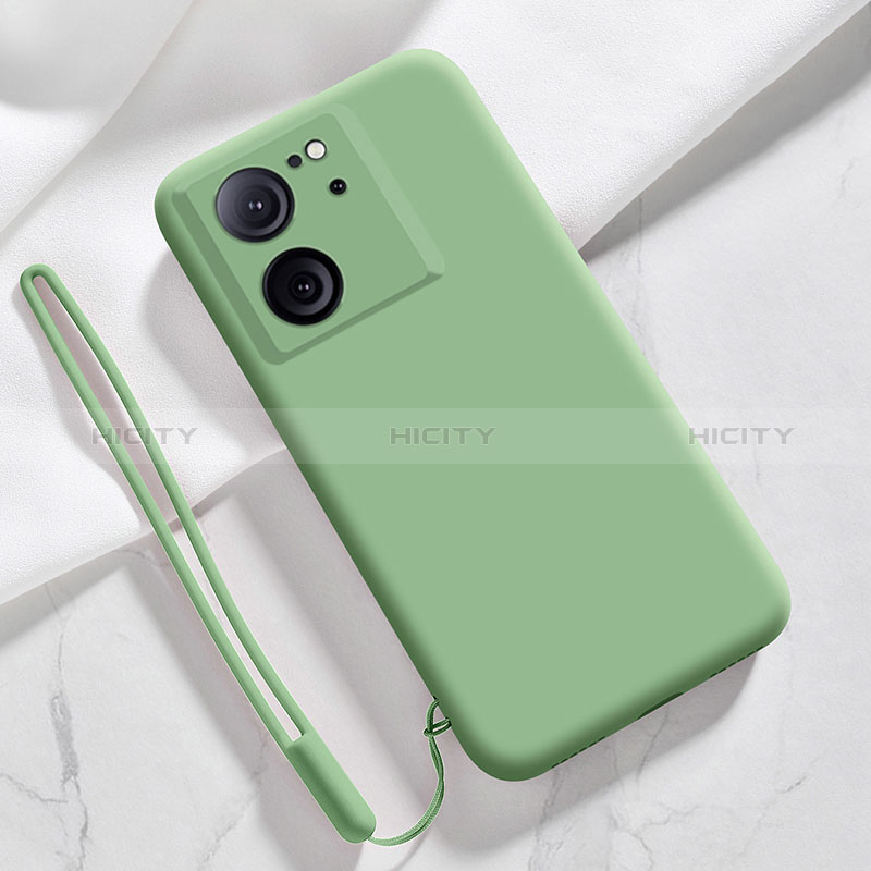 Custodia Silicone Ultra Sottile Morbida 360 Gradi Cover YK1 per Xiaomi Mi 13T 5G Verde