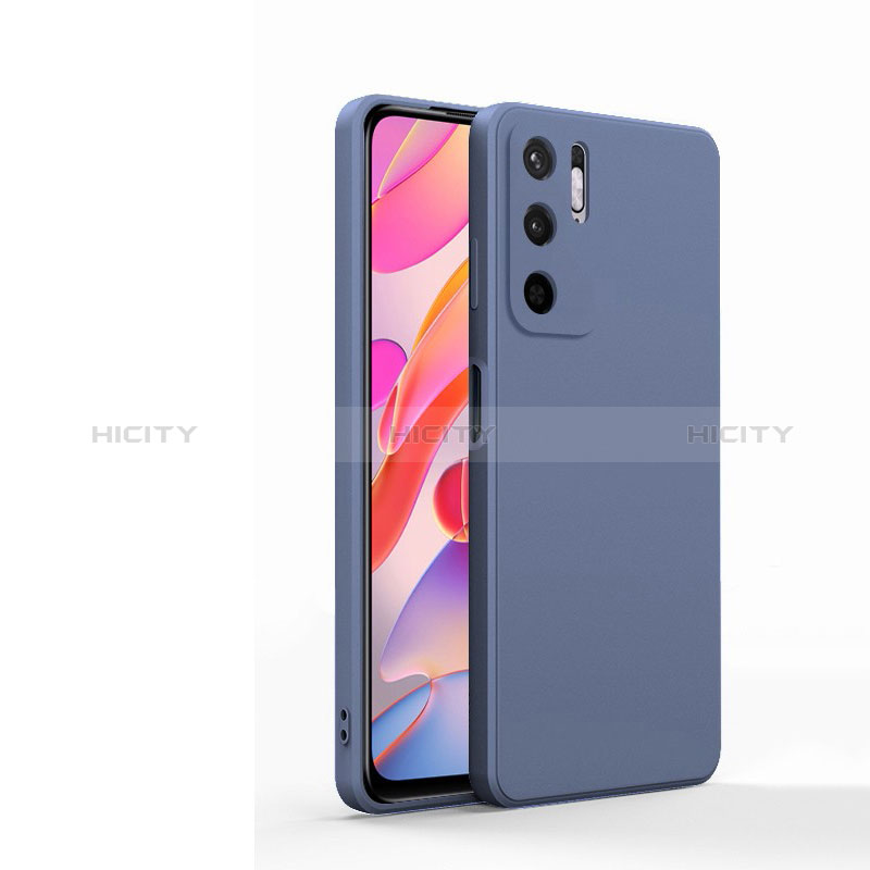 Custodia Silicone Ultra Sottile Morbida 360 Gradi Cover YK1 per Xiaomi POCO M3 Pro 5G Grigio Lavanda